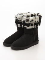 ファー付ムートンブーツ/ブラウン