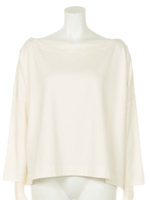 ボートネックプルオーバー/BLACK