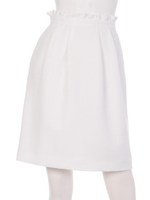 ツイードフレアスカート/ホワイト