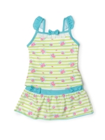 フラワーボーダーマリンセパレート/ライトグリーン(321)