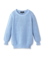 七分袖プルオーバー/ライトブルー(091)