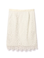LAYERED LACE SKIRT/ホワイト(030)