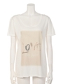 LOVE Photo Tシャツ/オフホワイト