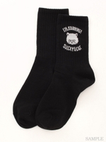 SULKY A CAT RIB SOCKS/BLACK