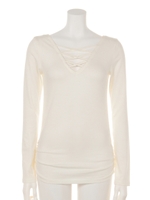 クロスコード2WAYシンプルトップス/ホワイト