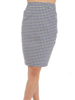 タイトチェックSK/NAVY