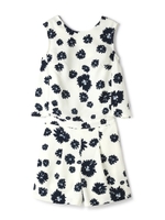 デイジー柄コンビネゾン/ネイビー(121)