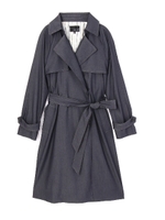 デニム調マキシコート/ネイビー(120)