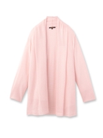 ボタンレスロングカーディガン/ベビーピンク(071)