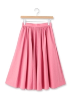 ミモレ丈フレアスカート/ネイビー(093)