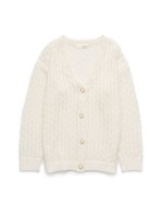 すかし柄ニットカーディガン/PNK