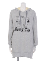 ウォッシュドコビニャーパーカワンピ/オフ