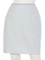 フラワージャガードタイトミニスカート/ミント