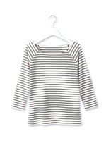 ボーダープルオーバー/ホワイト(302)