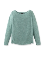 編み柄MIXメランジニット/グリーン(422)