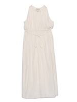 [Balcony and Bed]手織りシャドーストライプワンピ/OWHT