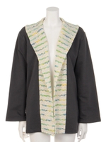 【anap mimpi】襟デザインカーディガン/ダークグレー(028)