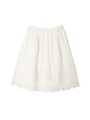 スカラ刺繍スカート/ホワイト(031)