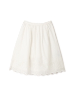 スカラ刺繍スカート/ホワイト(031)
