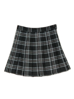 チェックプリーツスカート/サックス
