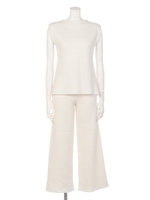 ボトルネックニットセットアップ/ネイビー