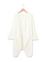 ミラノリブロング丈ニットカーディガン/ライトベージュ(063)