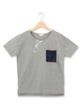 メガネプリントドロップショルダーTシャツ/ホワイト系(002)