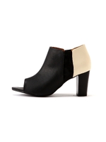 オープントゥブーティー/ベージュ(040)