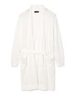 コットンアセテートロングカーディガン/グレー(020)