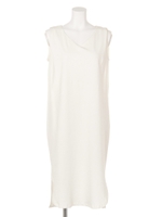 タックカットロングワンピース/ネイビー