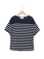 天竺レース使いプルオーバー/ホワイト系(002)