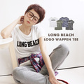 LONG BEACH さがら刺しゅう Tシャツ