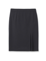 [L]ピンストライプタックスカート/グレー(312)