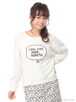 スヌーピーふき出しトレーナー/Off White