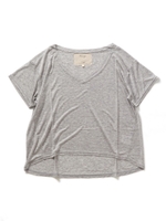 テンセルカシミヤワイドTシャツ/グレー