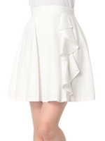 フロントフリルスカート/ホワイト