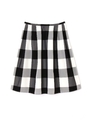 ブロックチェックスカート/ブラック(011)