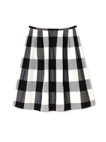 ブロックチェックスカート/ブラック(011)