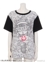 Dr.スランプアラレちゃん×WWL! BIG Tシャツ/ブラック