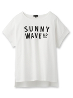 [L]ロゴフレンチスリーブ風Tシャツ/ライトグリーン(021)