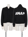 【ANAP】BACK ANAPロゴパーカーDANCEライン　SET UP/BK/WH