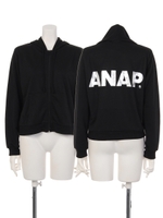 【ANAP】BACK ANAPロゴパーカーDANCEライン　SET UP/BK/WH