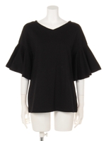 【Omekashi】10s袖フレアプルオーバー/グレー