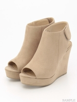 【wee willie】スエード厚底ブーティ/ベージュスエード