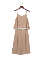 キャミTOPS+ガウチョPT/SET/クロ