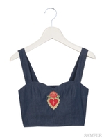 デニムビスチェ/インディゴ