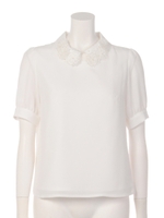 パフスリーブブラウス/オフホワイト