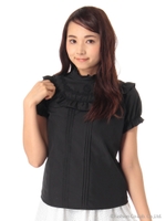 フリルレースブラウス/クリーム