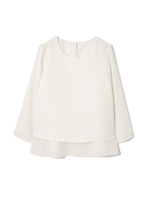 ボックスレイヤードブラウス/ホワイト(031)