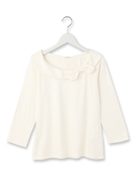 リボン衿プルオーバー/オフホワイト(003)